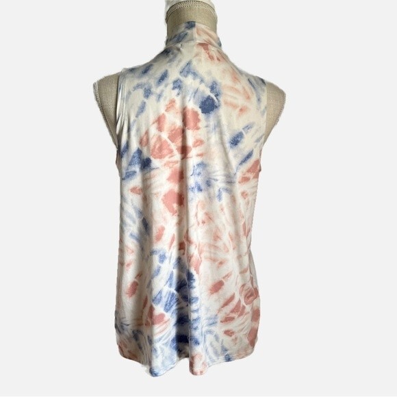 Eye Candy Pink Blue Tie Dye Tank Junior’s Size XL - Picture 3 of 8